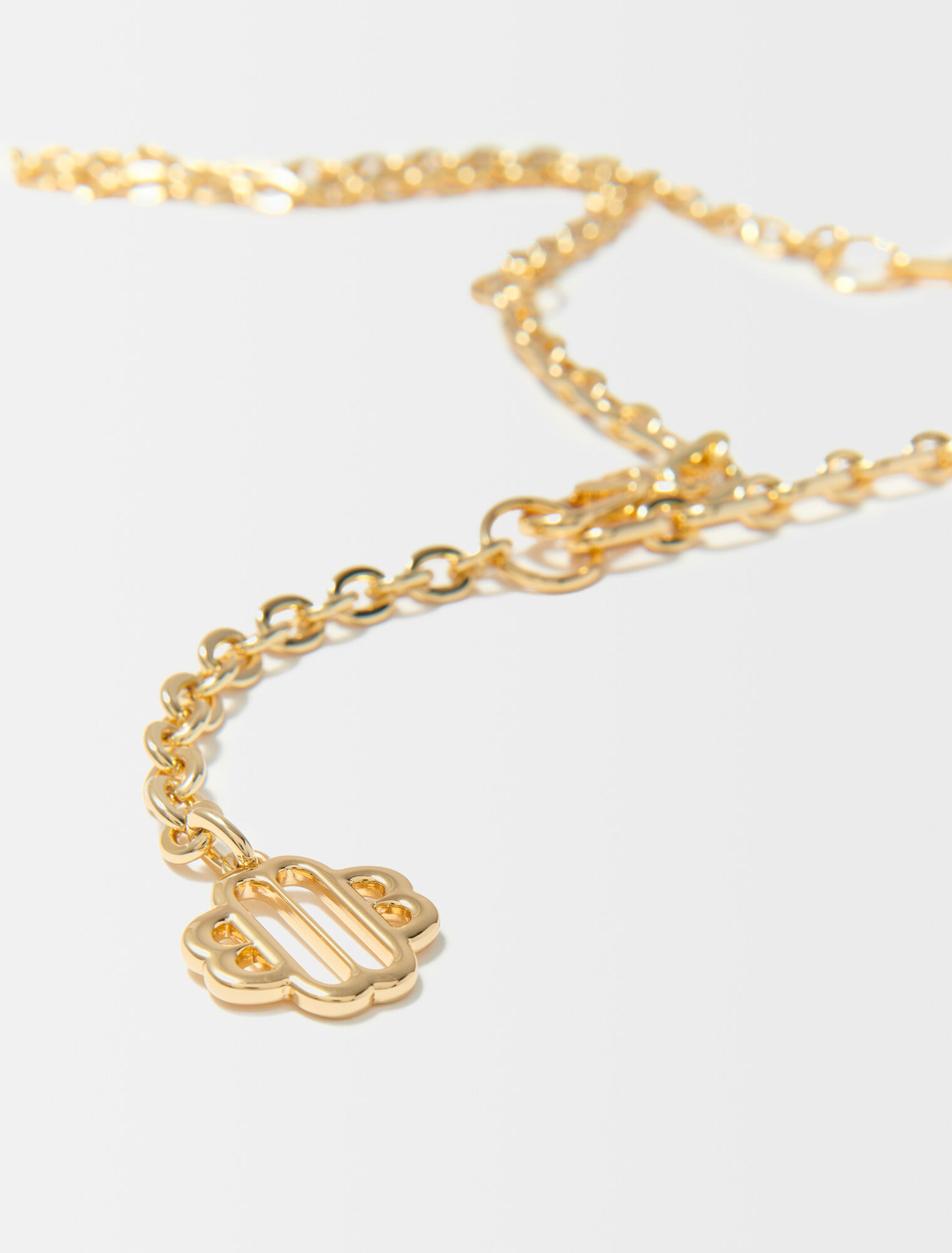 Cintura a catena con logo Clover