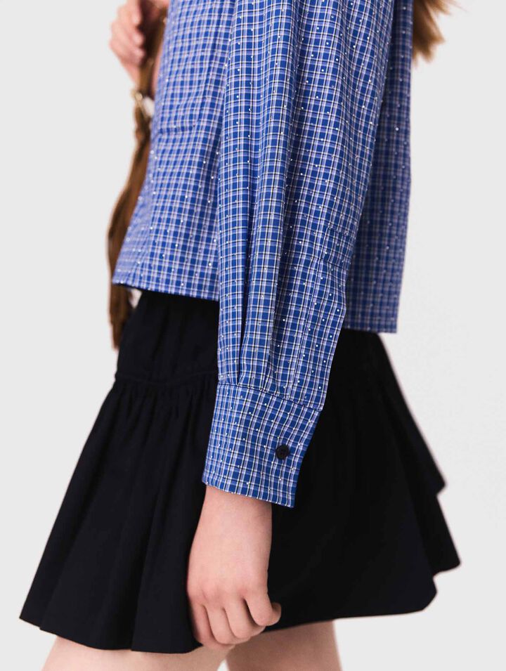 Camicia strass e colletto removibile