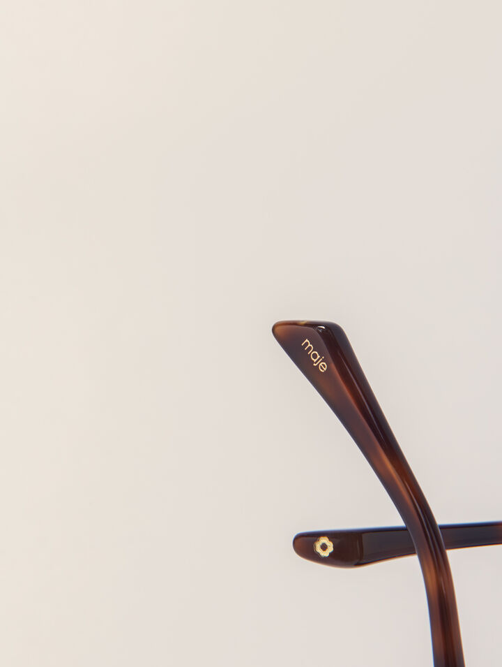Occhiali cat-eye in acetato