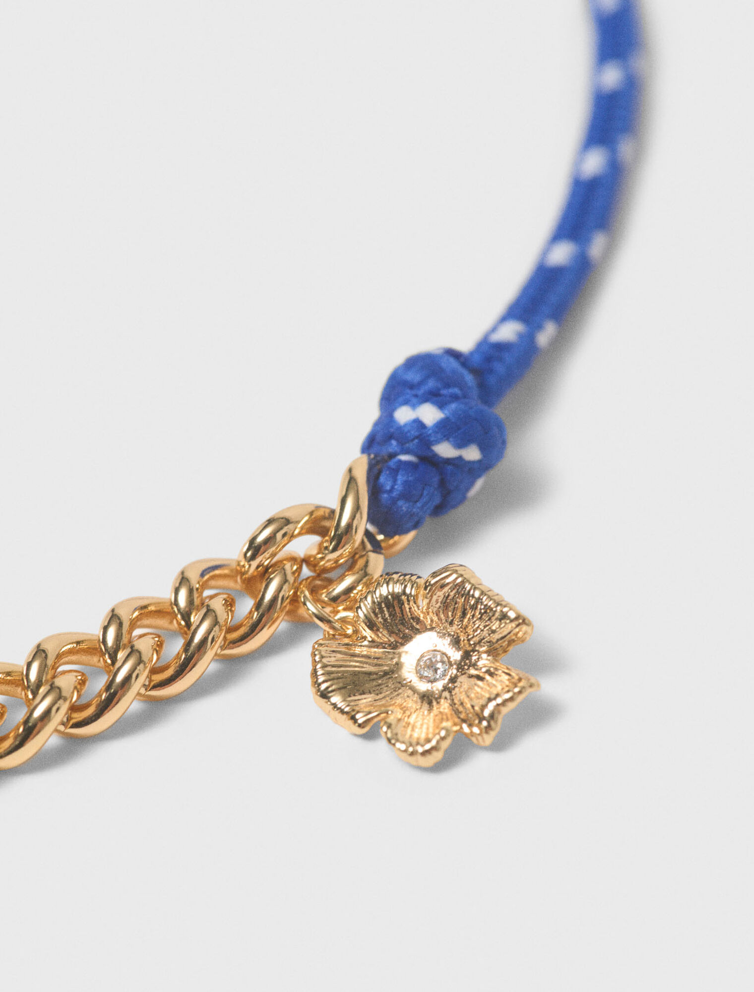 Collana a catena con cordino marino