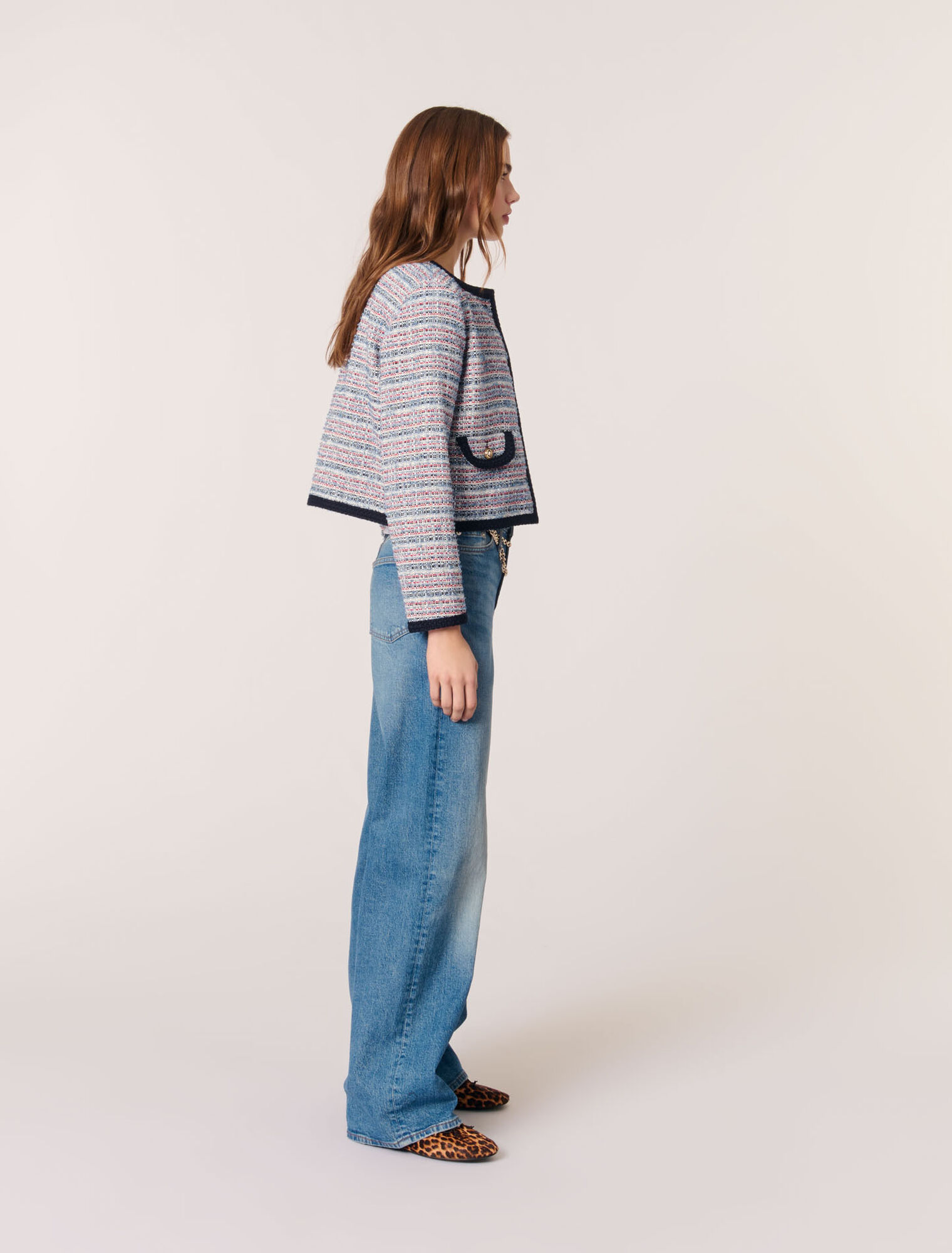 Giacca corta in tweed
