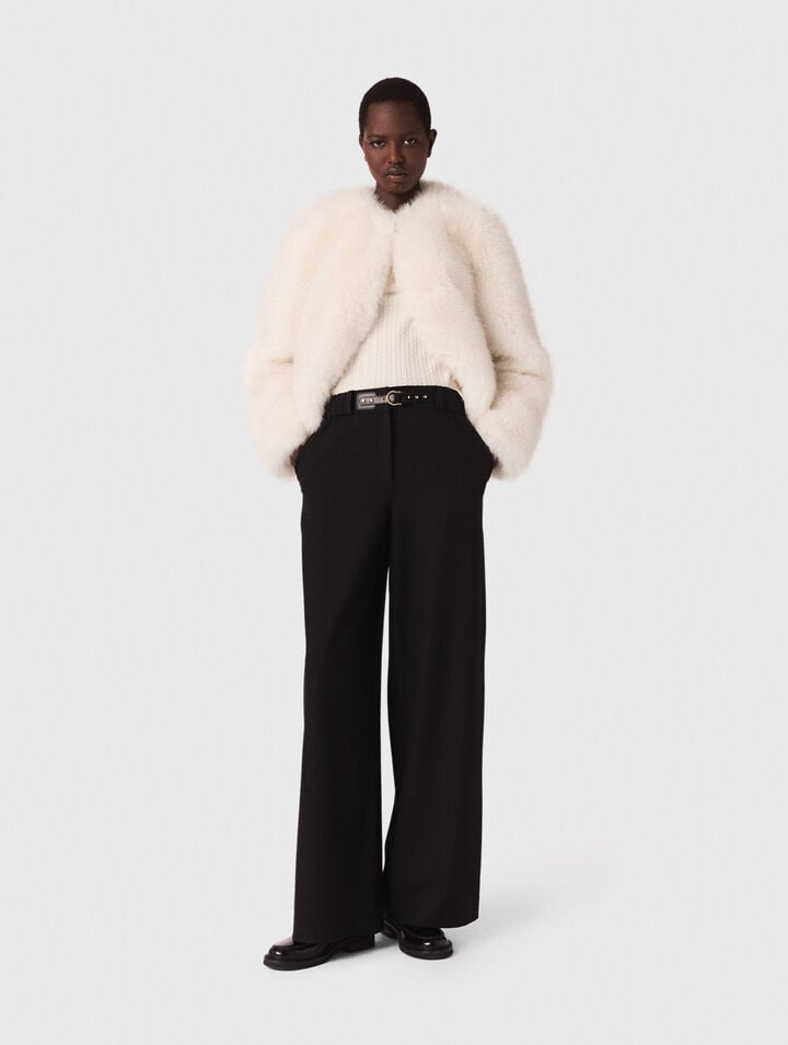Pantaloni da tailleur a gamba larga