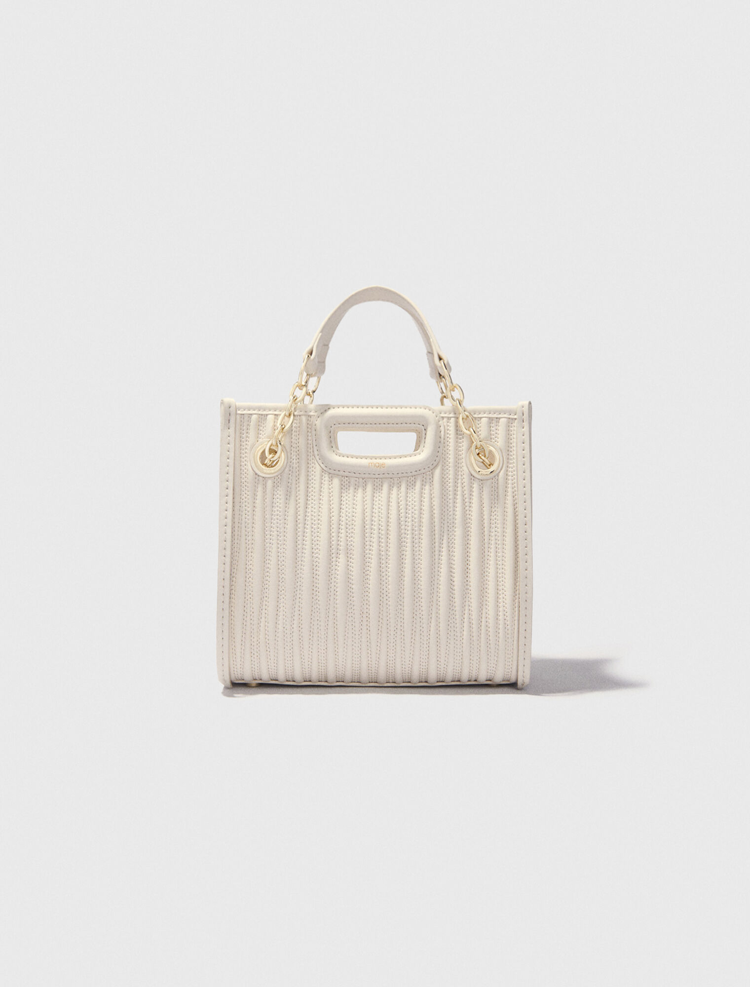 Mini borsa tote in pelle trapuntata