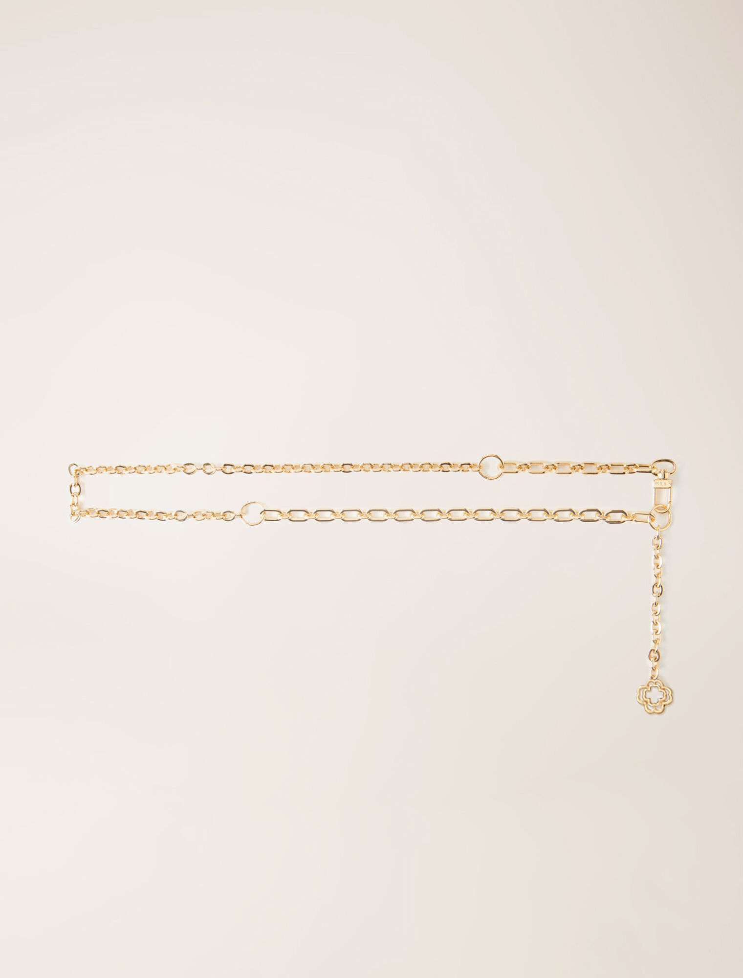 Cintura a catena con logo del Clover