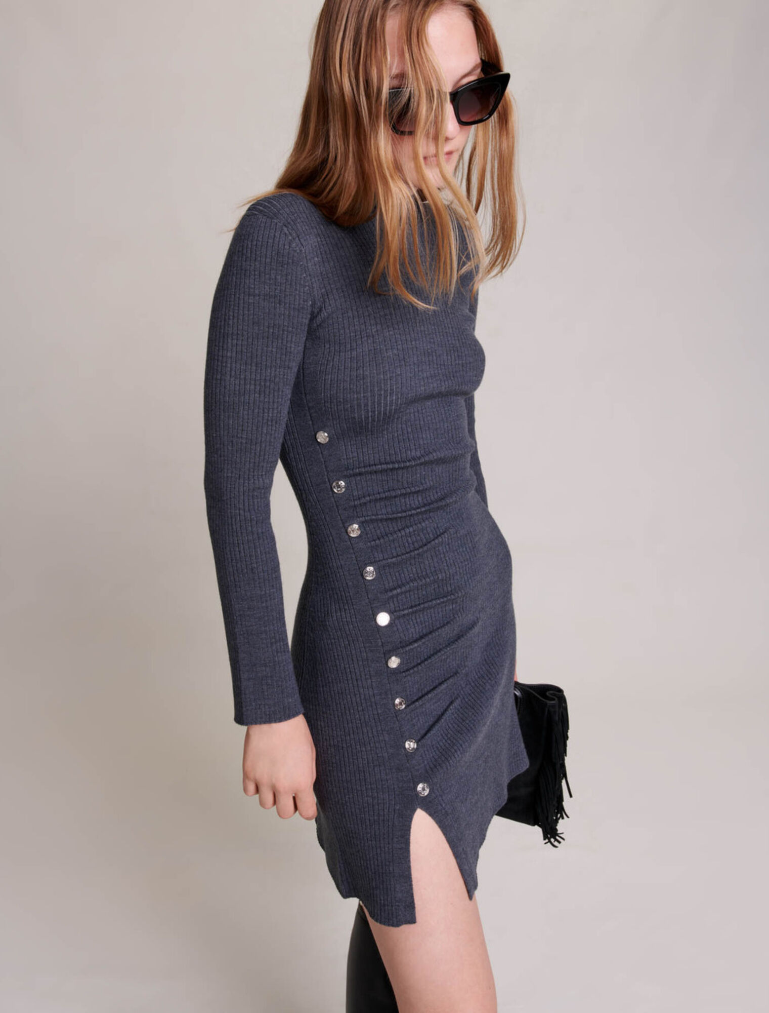 Abito corto in maglia