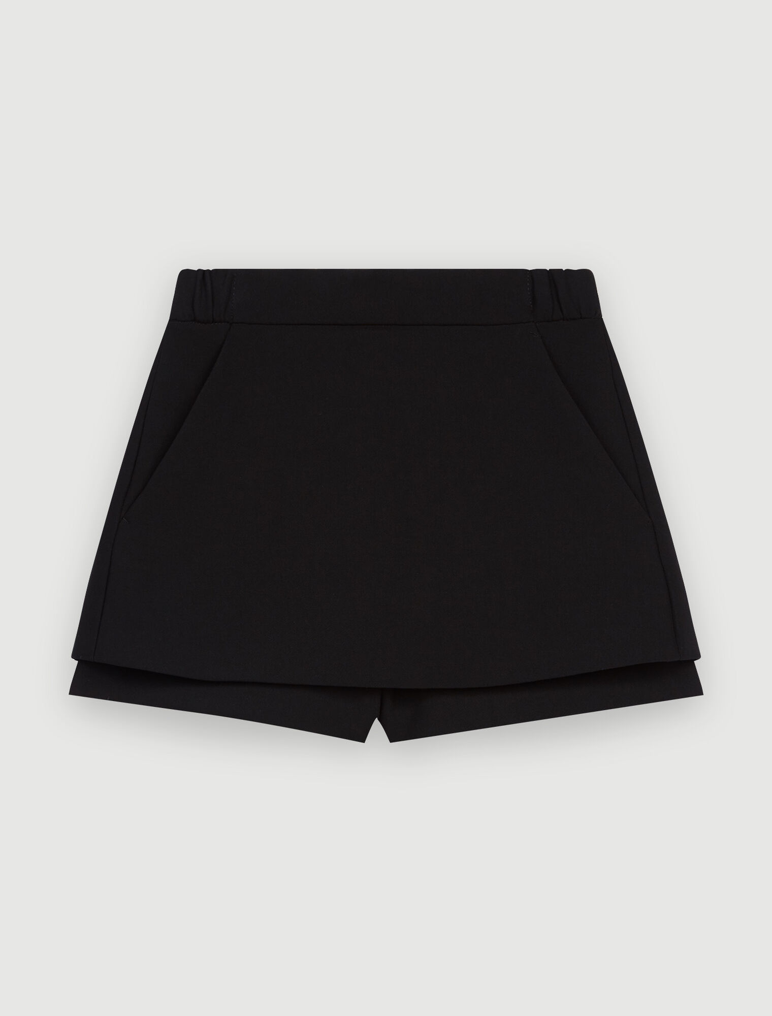 Shorts con gonna in crêpe