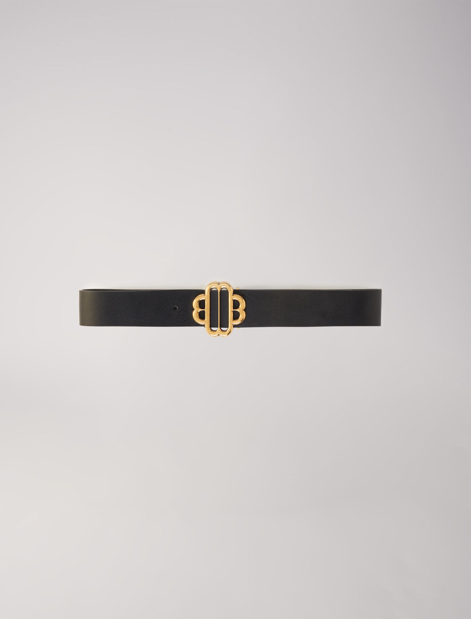 Cintura logo Clover in pelle