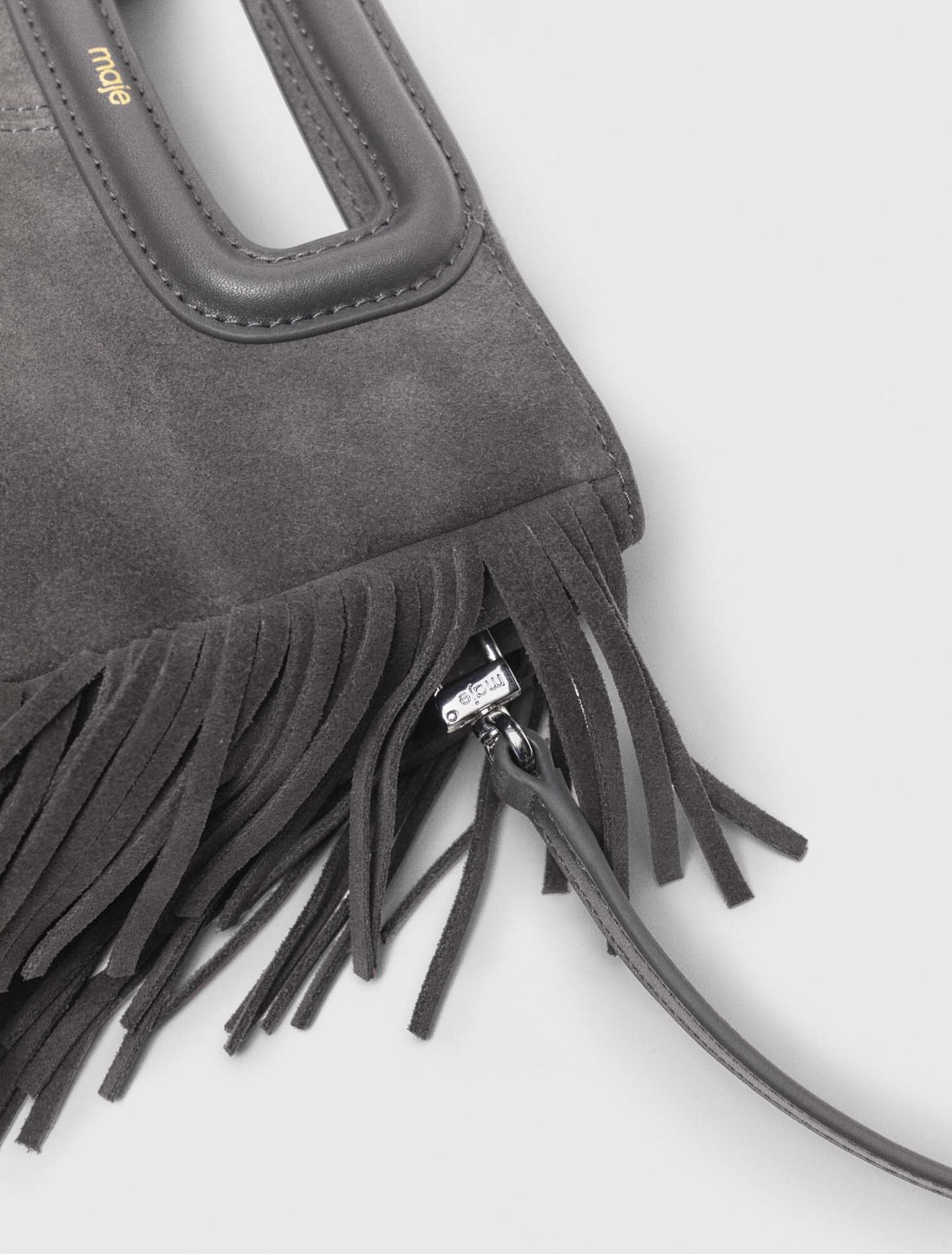 Borsa M in pelle scamosciata