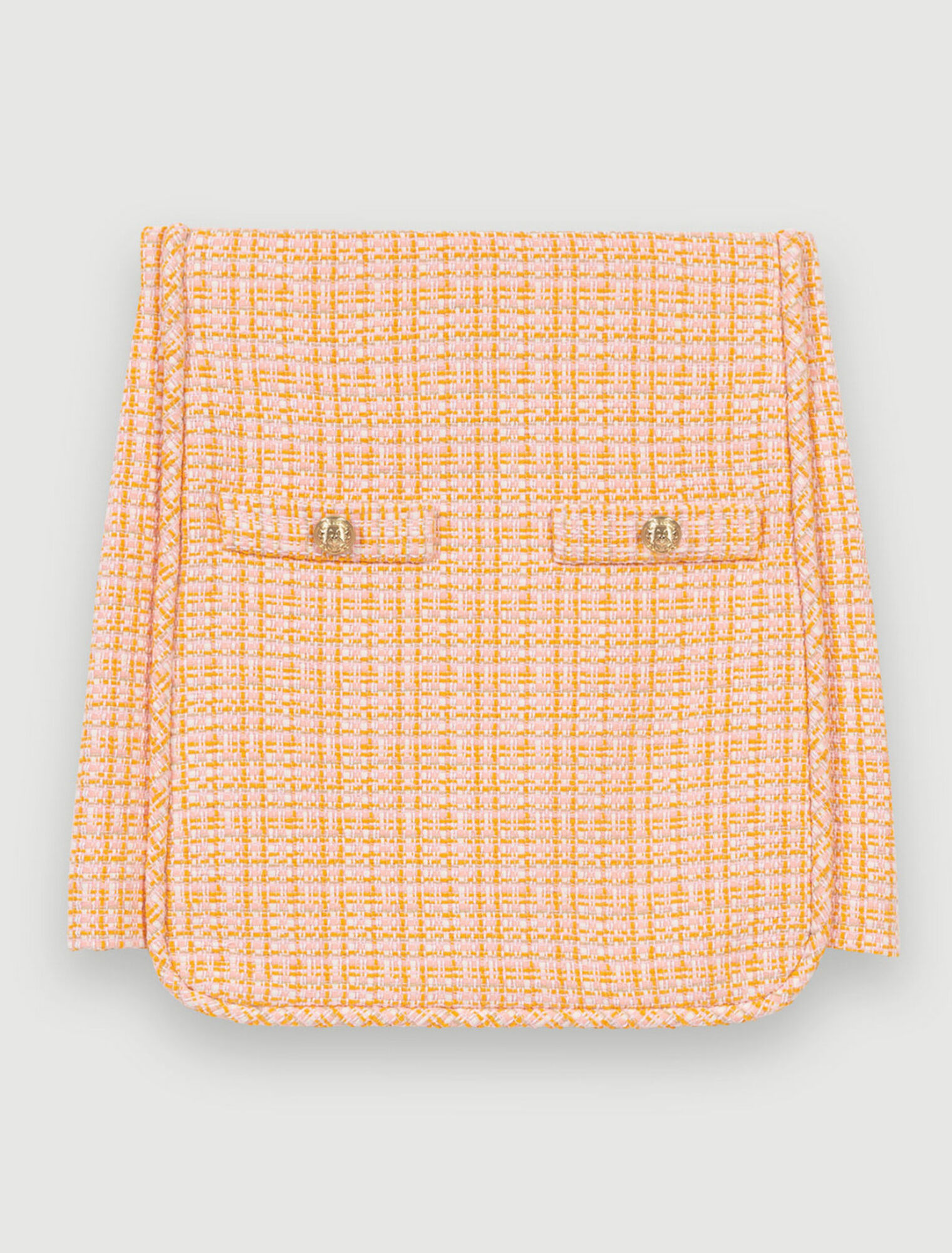 Gonna corta in tweed