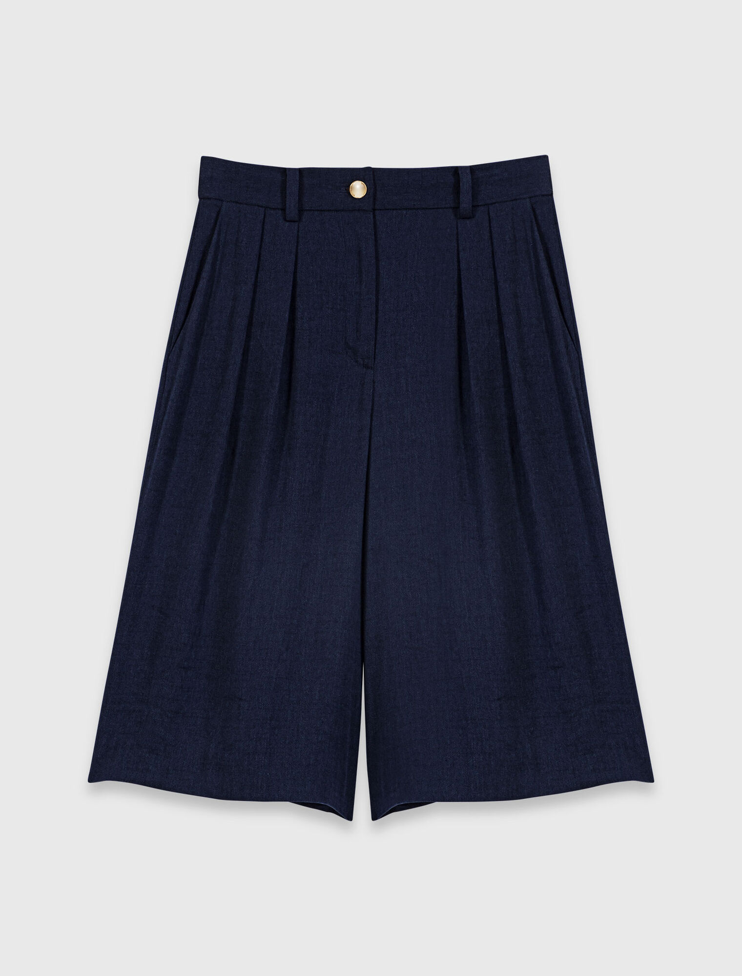 Bermuda in lino misto