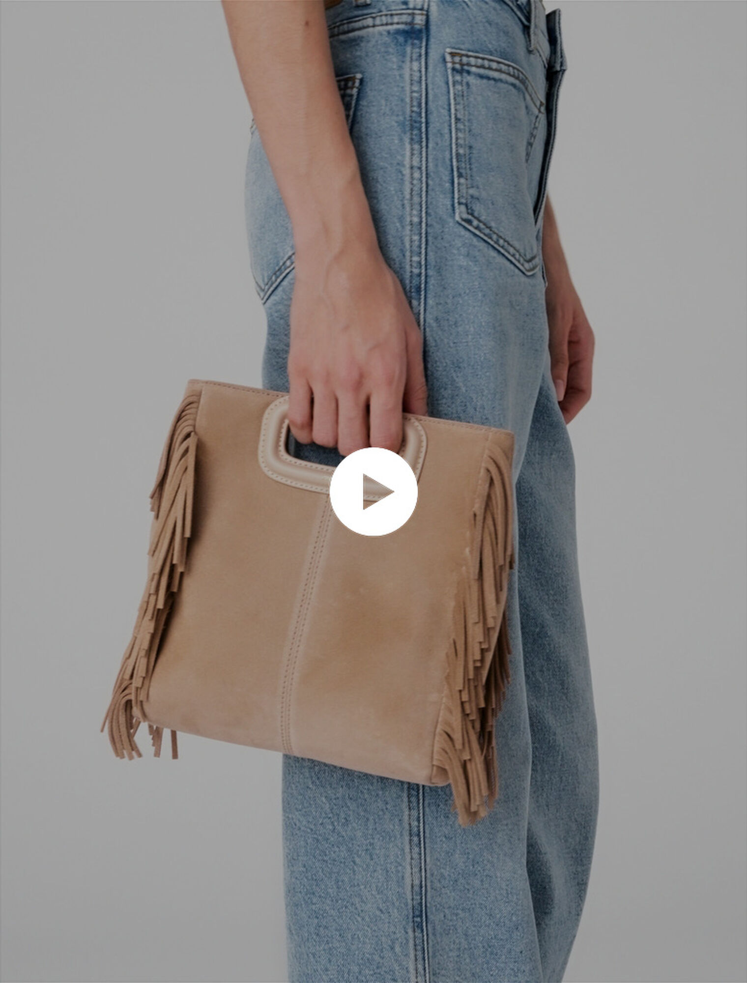 Borsa M in scamosciato