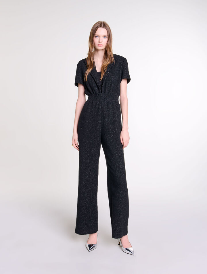 Tuta jumpsuit in tweed