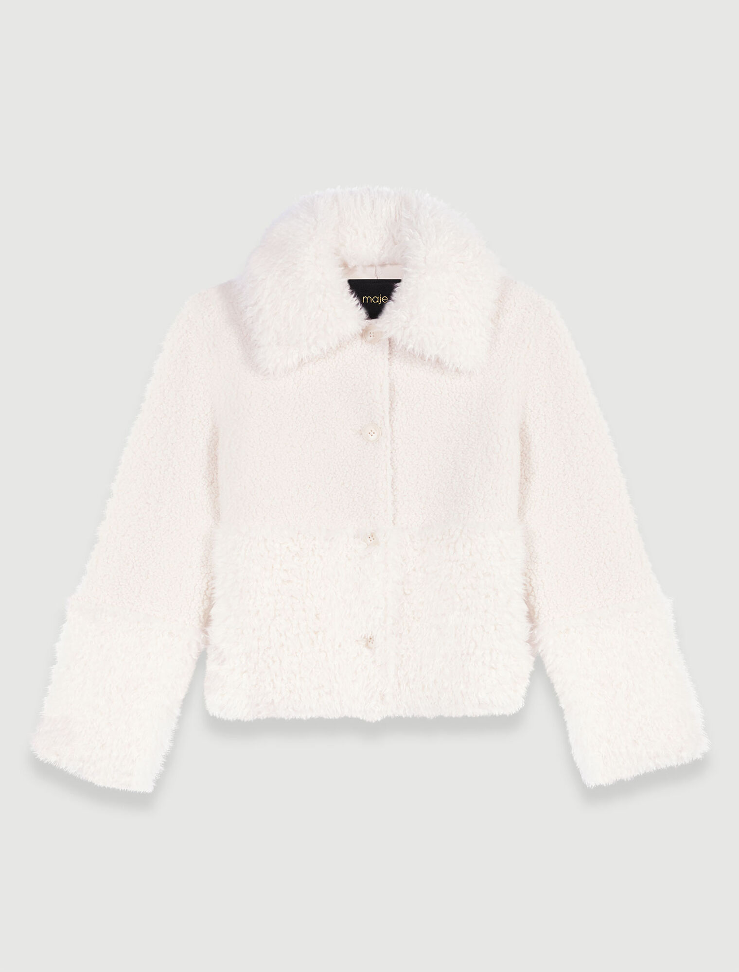 Cappotto corto in ecopelliccia