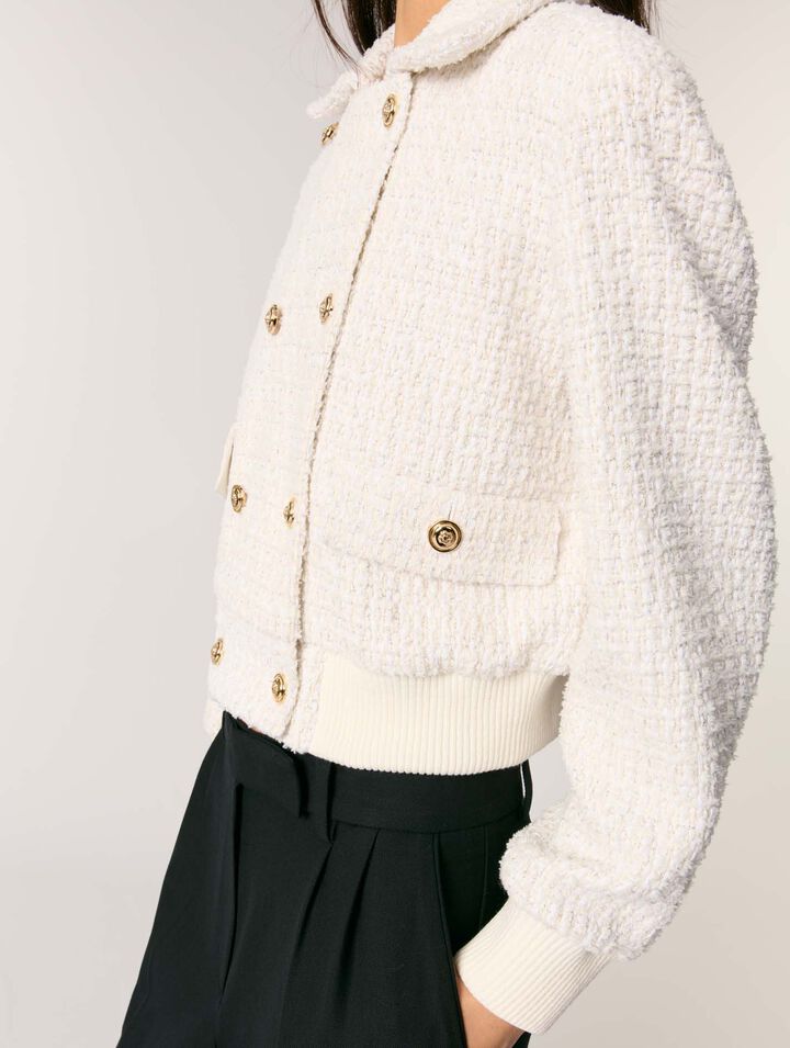 Giubbotto corto in tweed