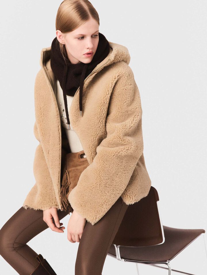 Cappotto reversibile con cappuccio
