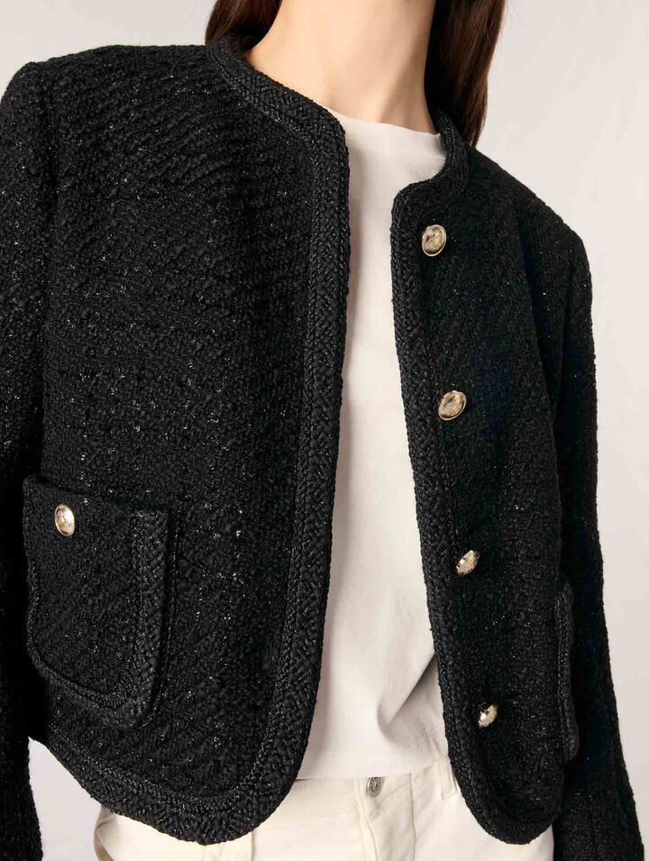 Giacca corta in tweed
