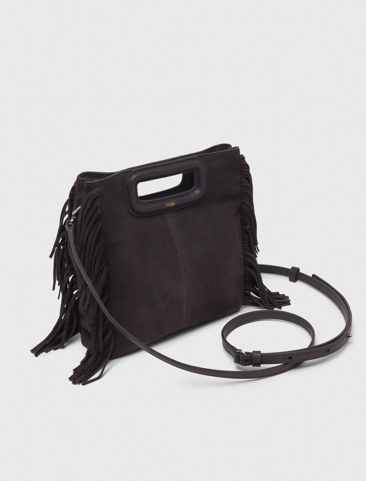 Borsa M in pelle scamosciata