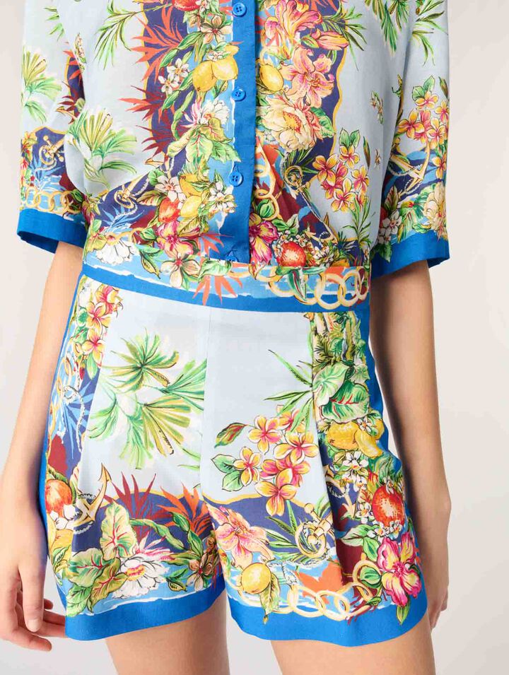 Shorts con stampa