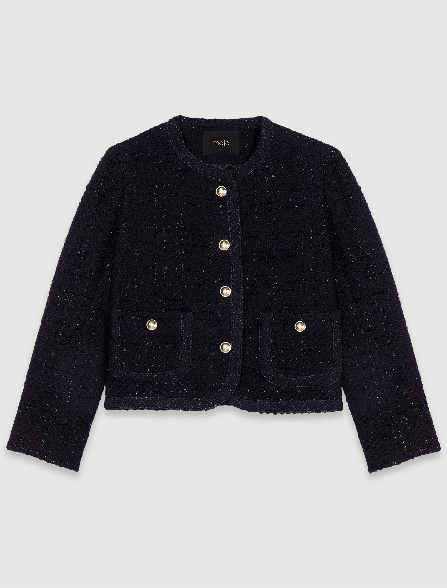 Giacca corta in tweed
