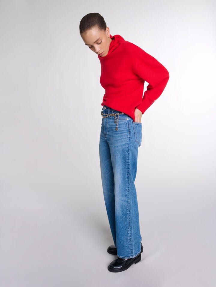 Jeans e cintura a maglie