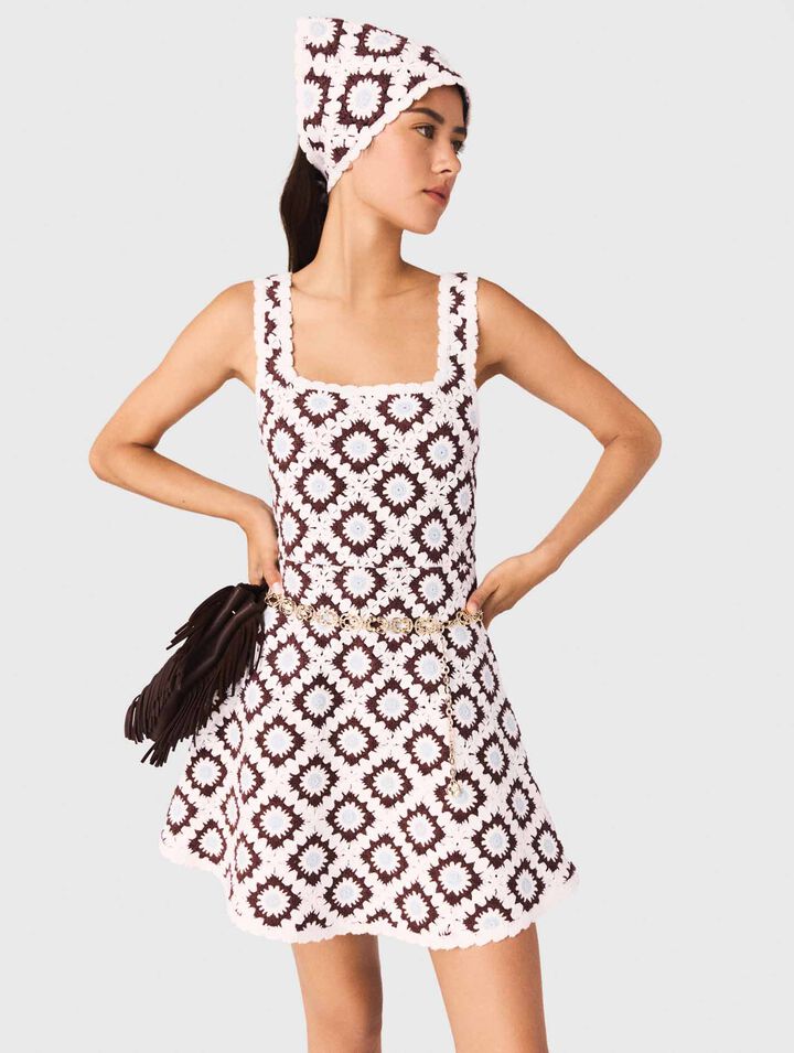 Abito in crochet a motivo floreale