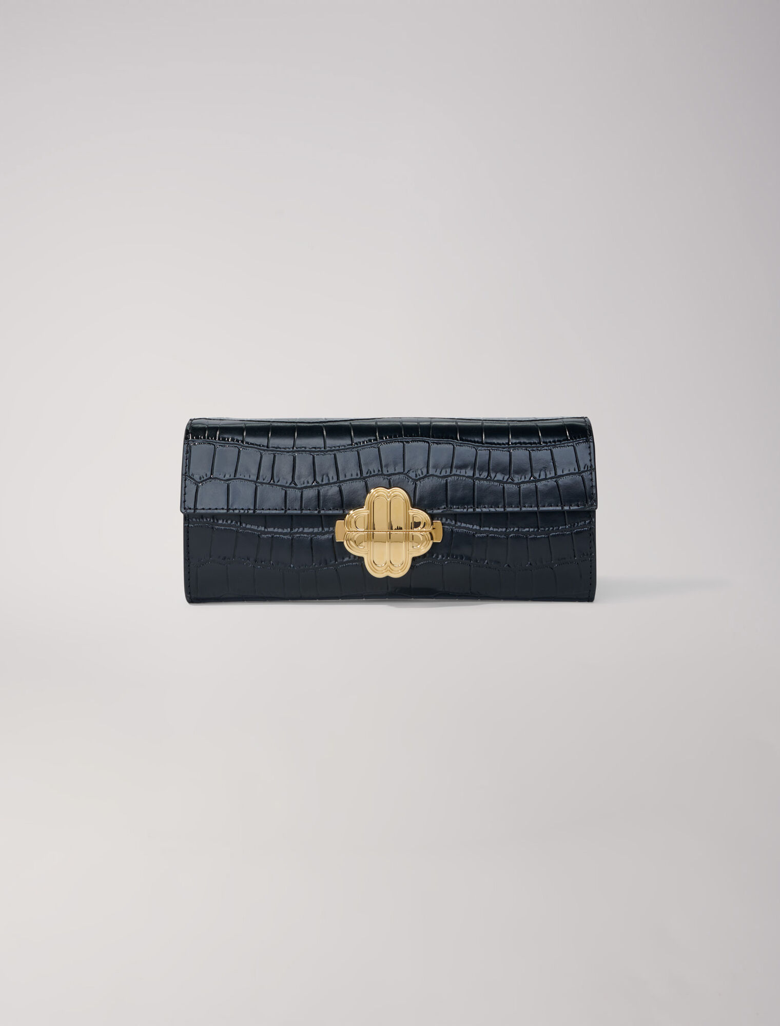 Borsa in pelle goffrata coccodrillo