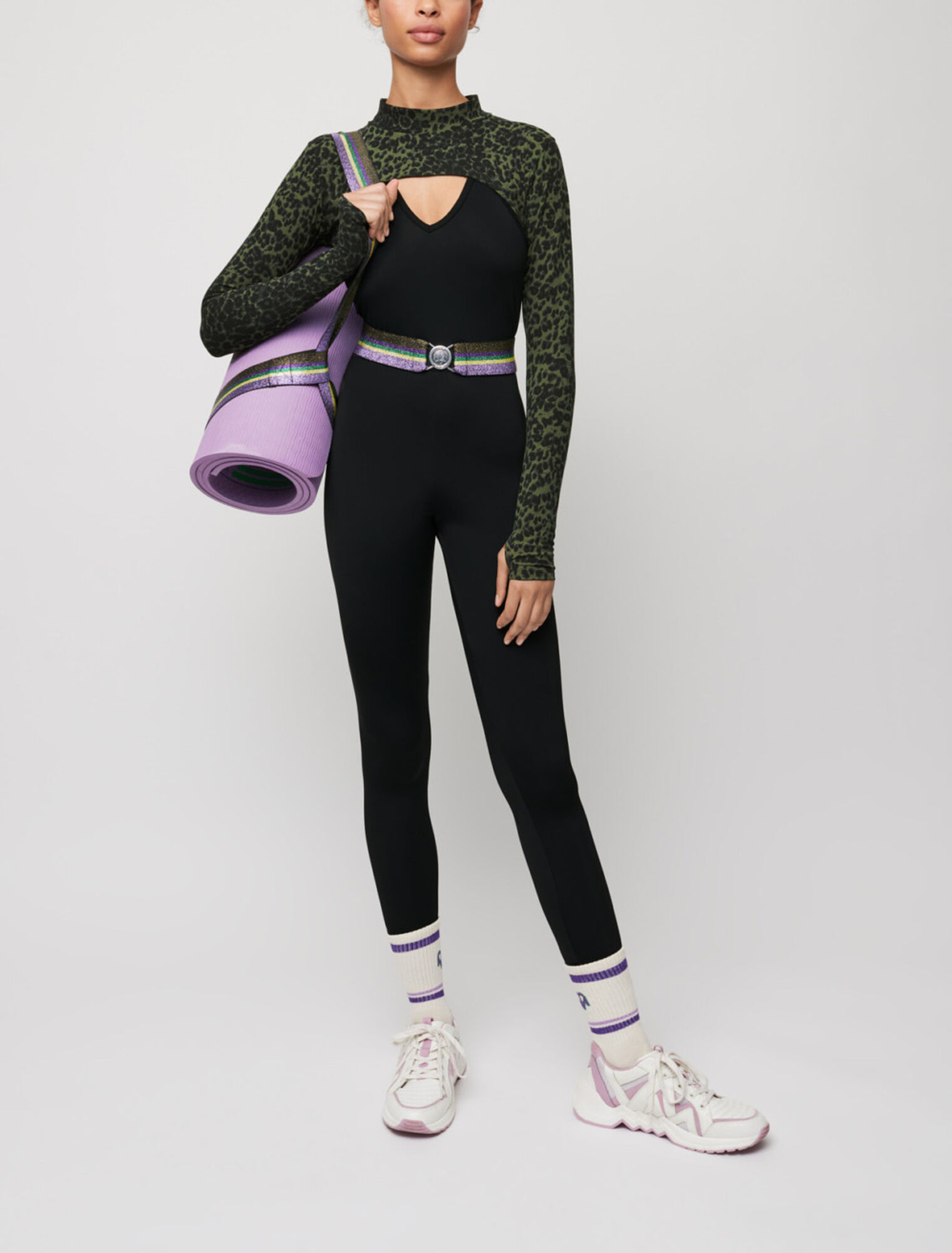 Mini crop top stampato