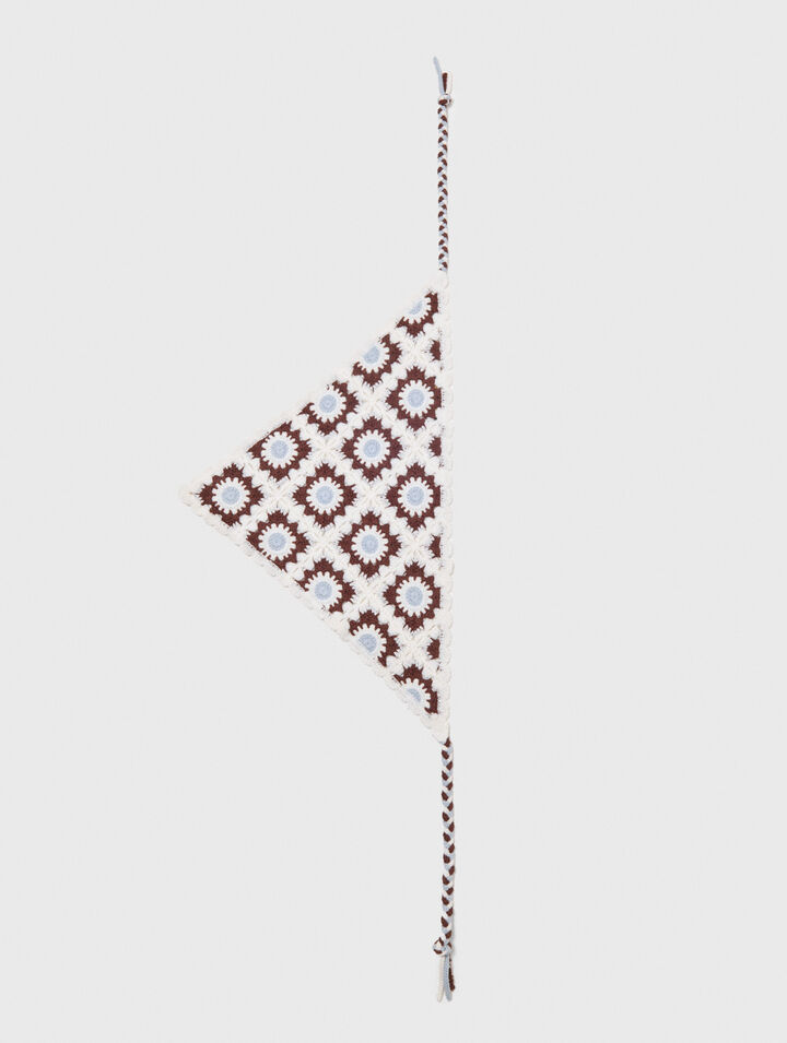 Sciarpa triangolare in maglia