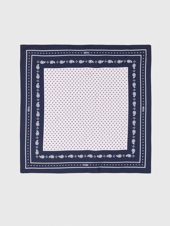 Bandana 60x60 in seta stampata
