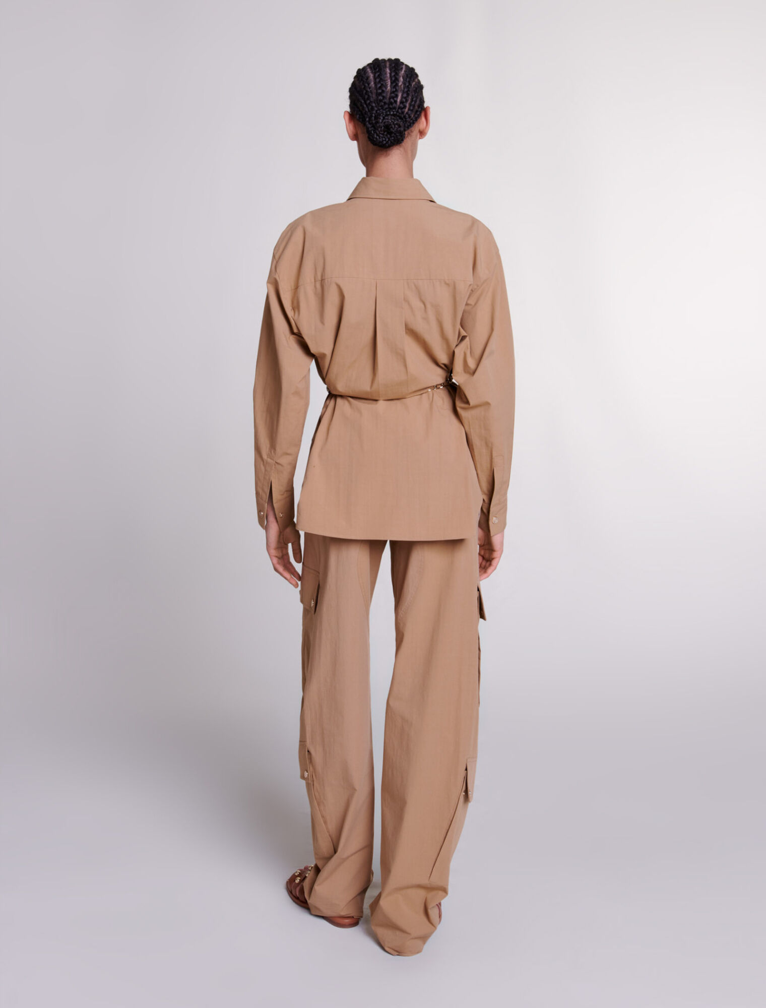 Camicia lunga con cintura