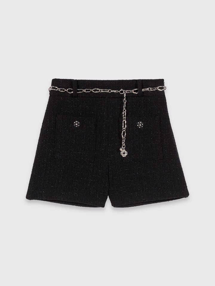 Shorts in tweed brillante