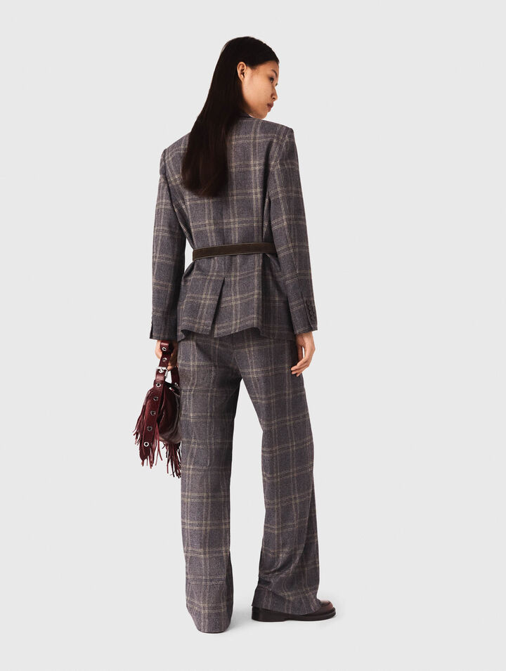 Giacca da tailleur a quadri
