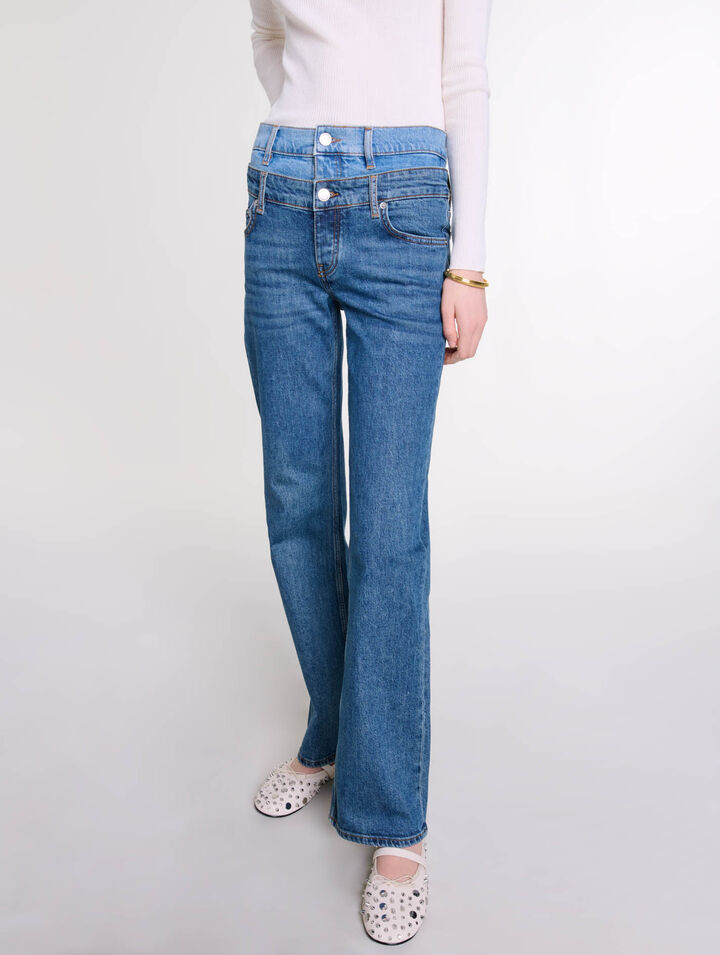 Jeans doppia cintura