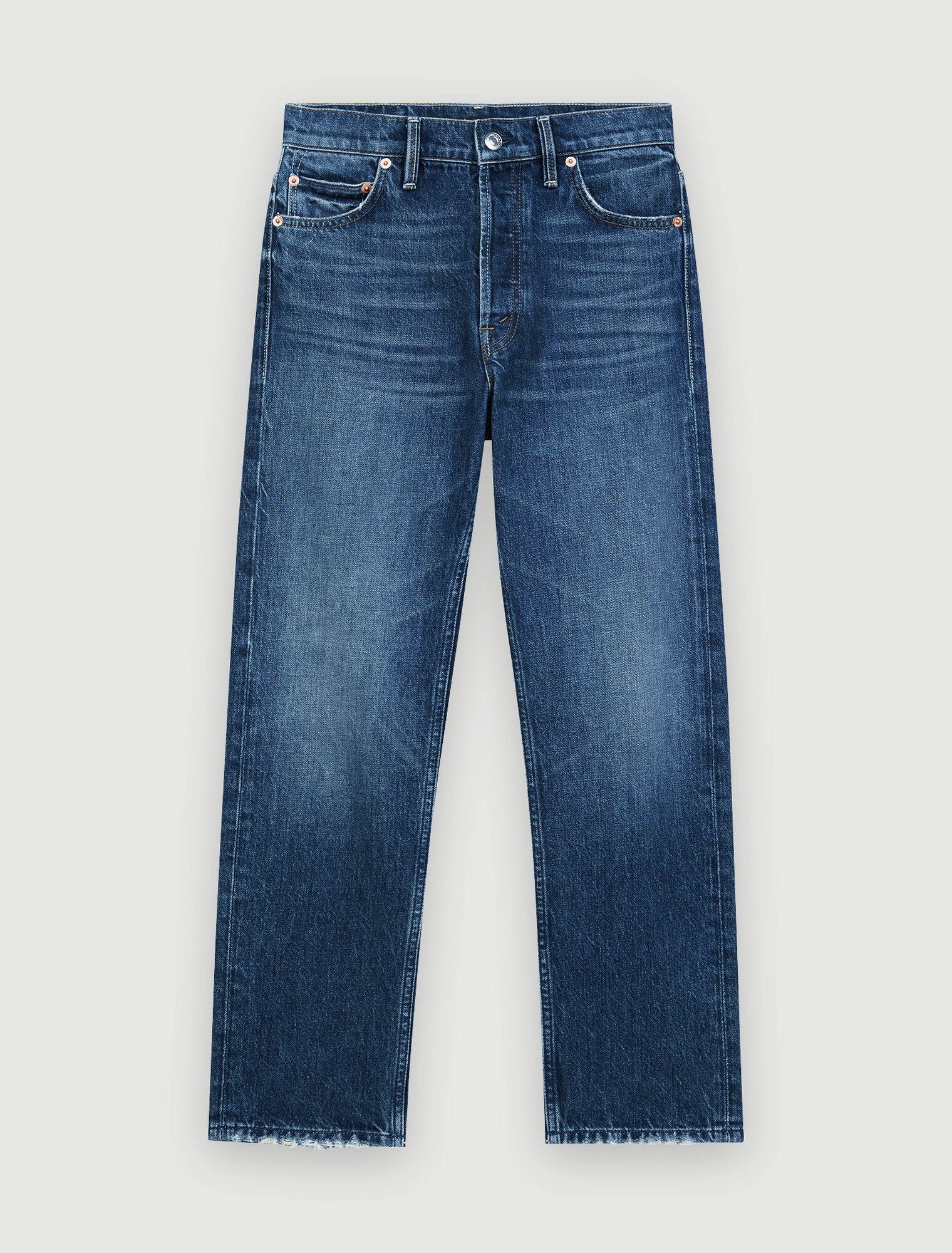 Jeans dritti a vita alta