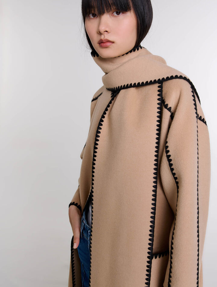 Cappotto bicolor double face