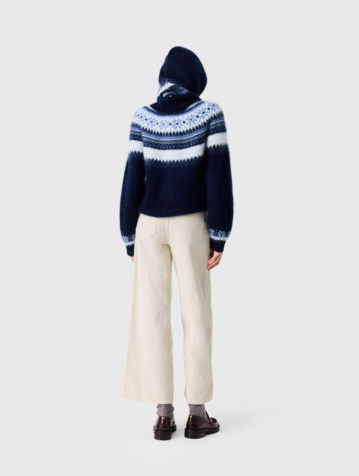 Pantaloni larghi in velluto a coste