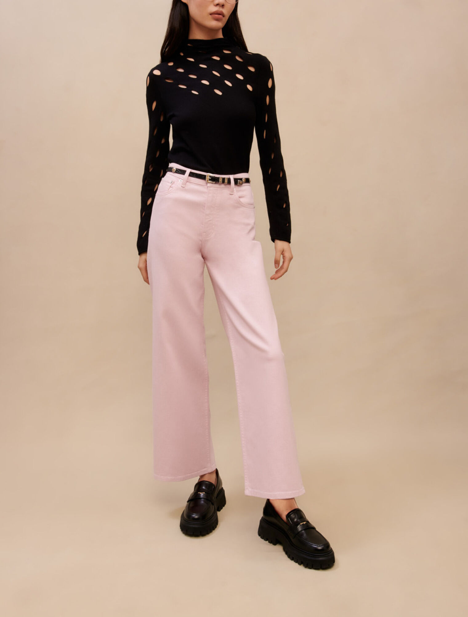 Jeans grandi rosa