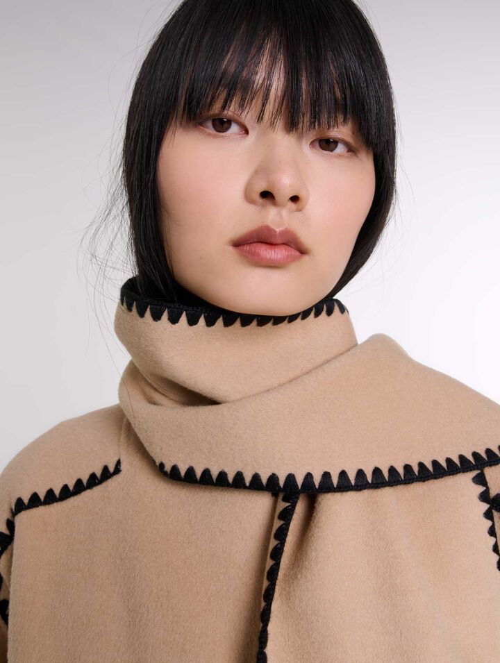 Cappotto bicolor double face