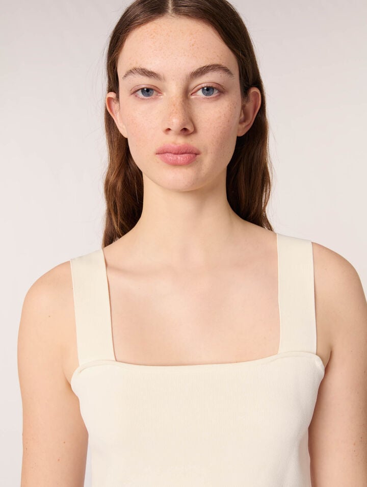 Crop top in maglia