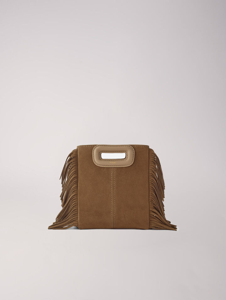 Borsa mini M in pelle scamosciata