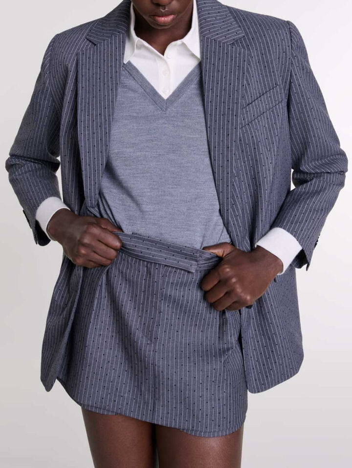 Giacca da tailleur glitterata