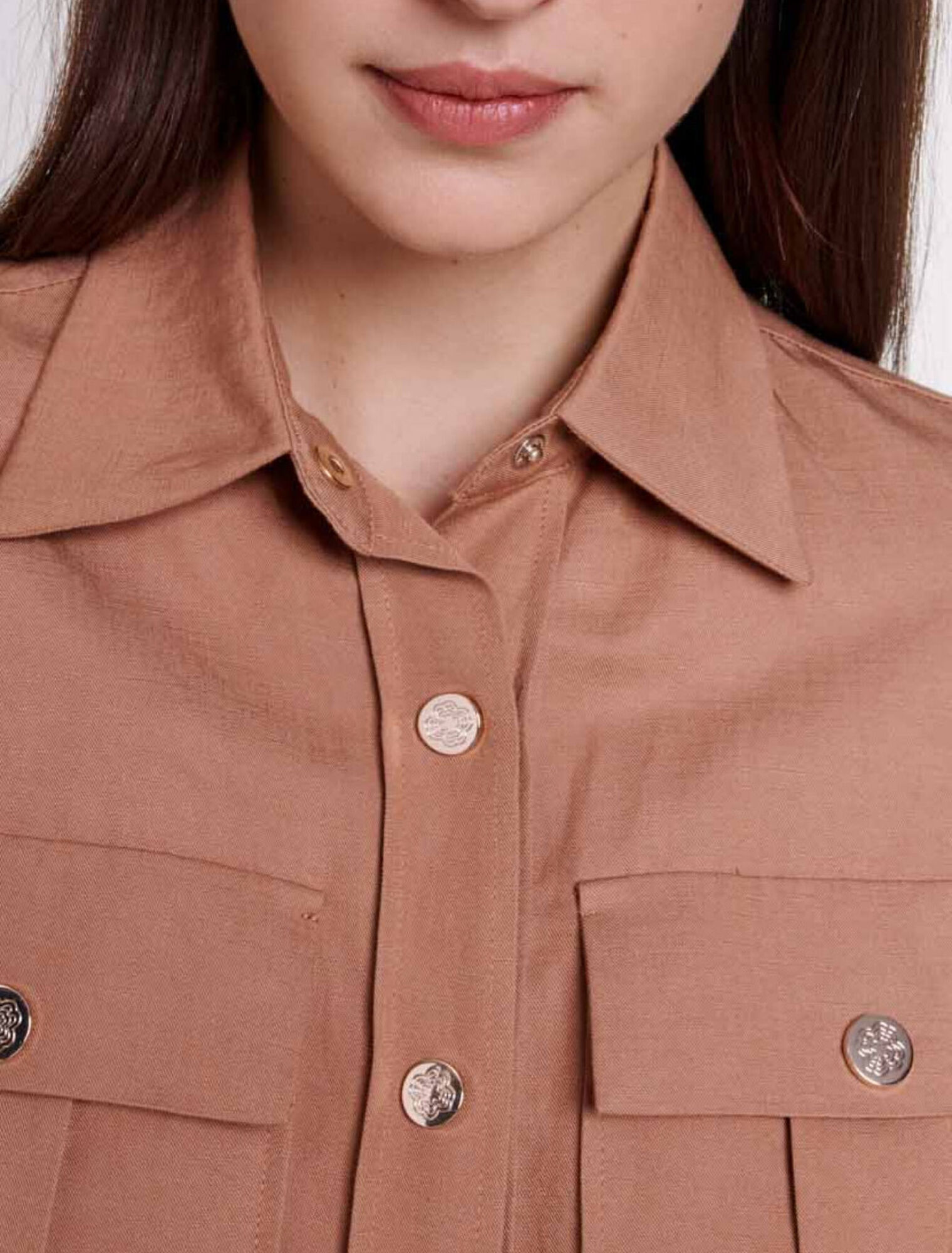 Tuta jumpsuit in misto lino
