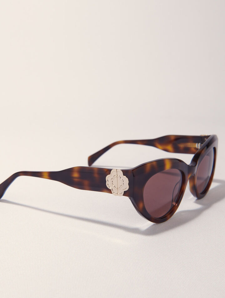Occhiali cat-eye in acetato
