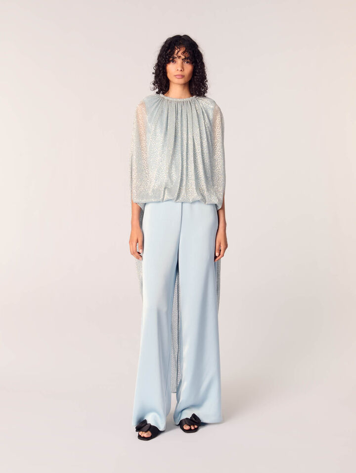 Tuta jumpsuit in lurex 2 in 1