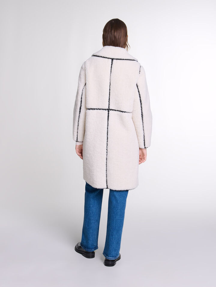 Cappotto midi felpato