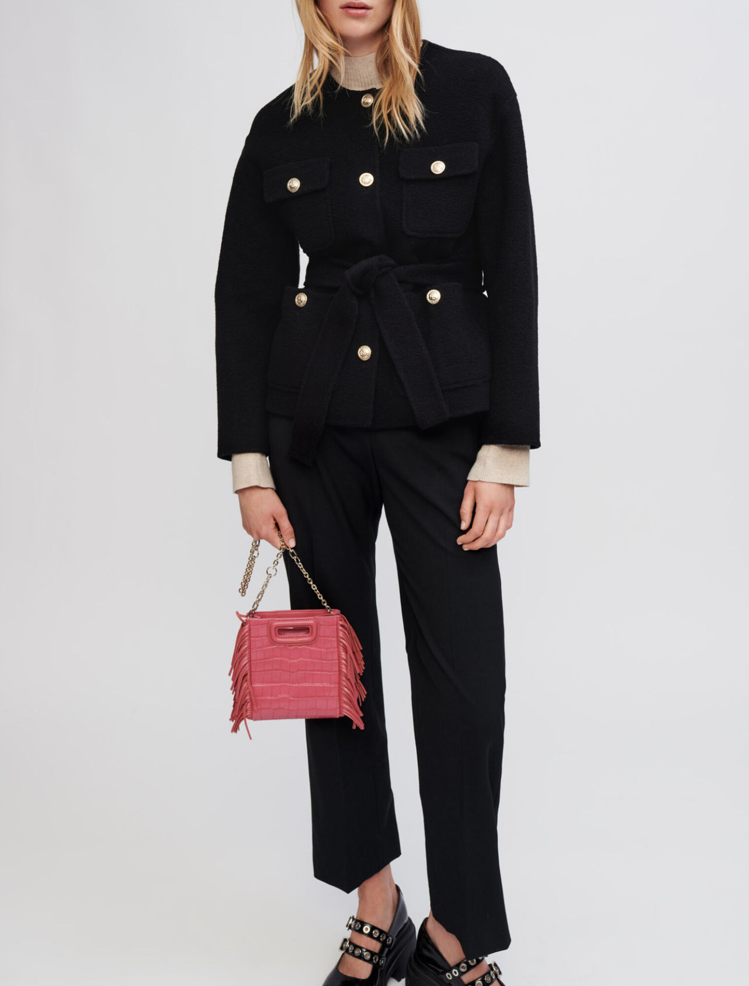 Cappotto double-face testurizzato