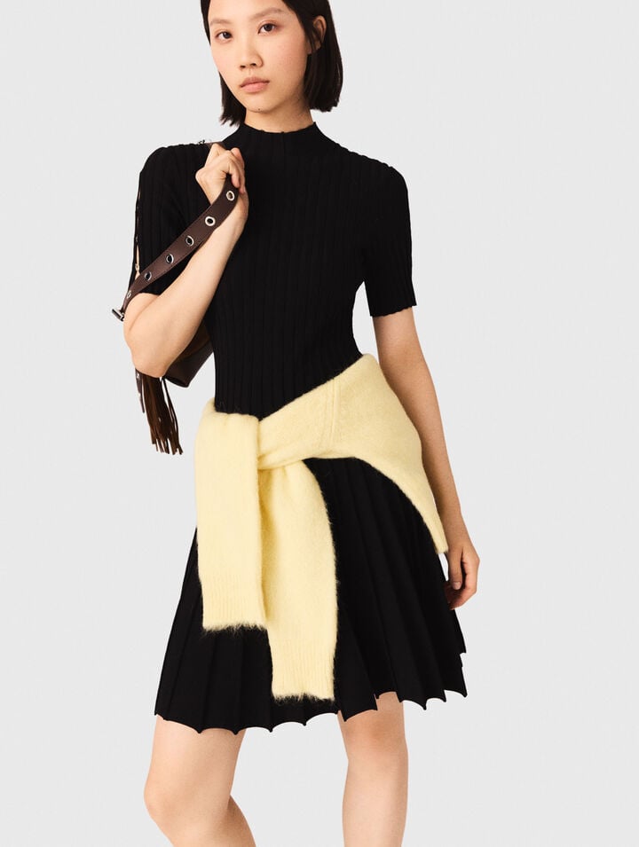 Abito corto in maglia