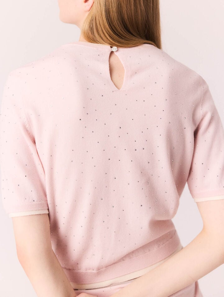 Maglione 100% lana maniche corte