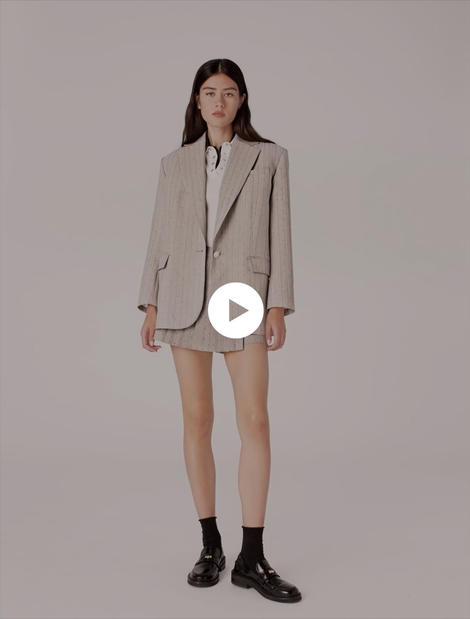 Giacca da tailleur con strass