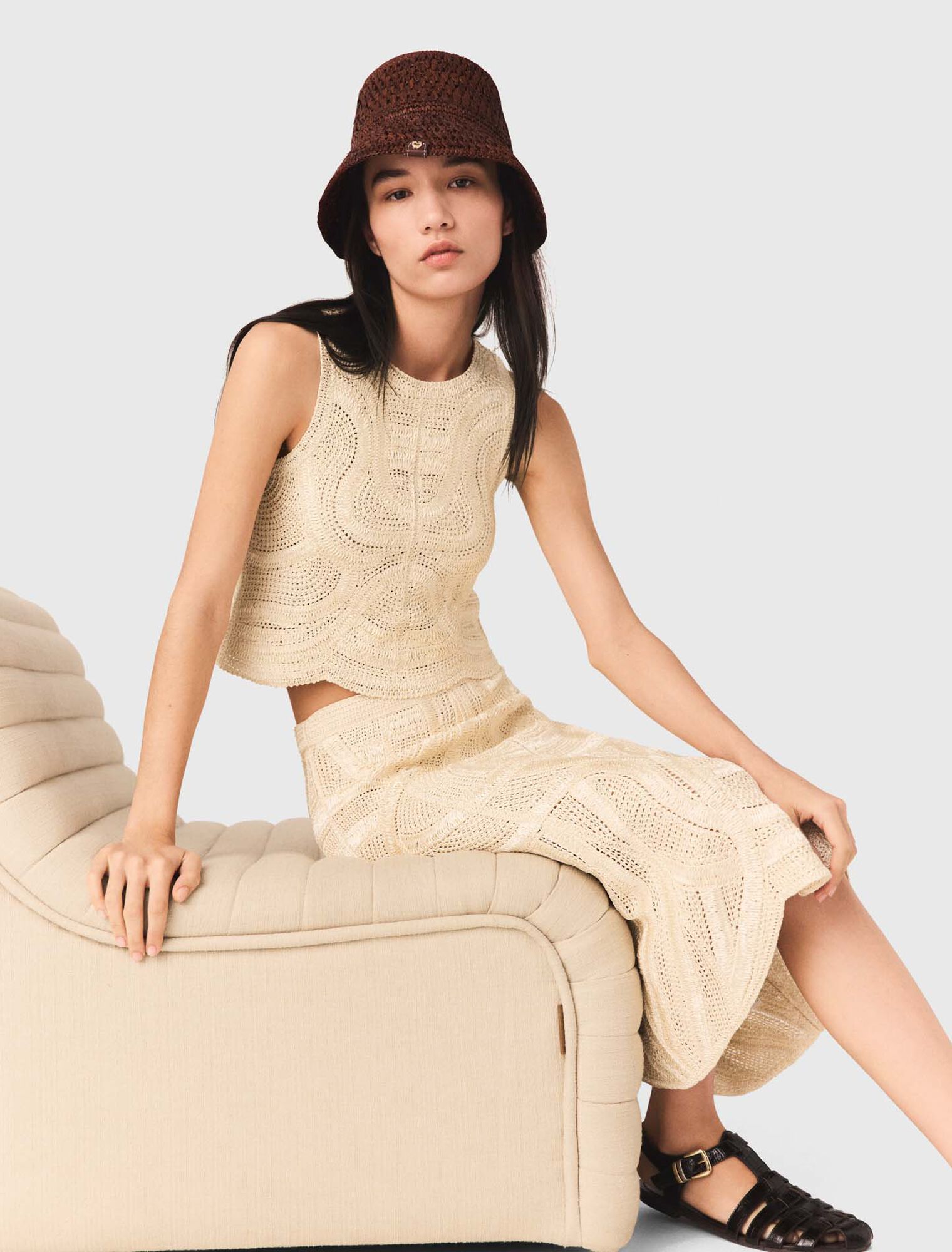 Gonna lunga in crochet